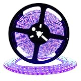 DeepDream UV Black Light Led Strip 32.8Ft/10M Flexible Waterproof IP65 with 12V Power Supply