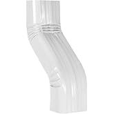 Downspout Leader Gutter Offset 3x4 White （Offset 3" 3x4 A Style Elbow）