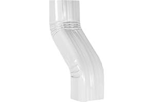 VYH Downspout Leader Gutter Offset 3x4 White （Offset 3" 3x4 A Style Elbow）