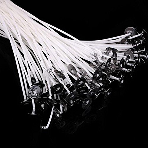 Junbuoom DIY Party Hot with 10cm Sustainers 30pcs Cotton Pre Wicks Candle Core Making - Thumbnail 2