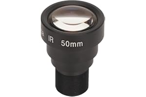 CYRANK Single Board Lens 50mm 5MP HD M12 Interface Aluminum Alloy HD Single Board Lens for CCTV Security Web Camera