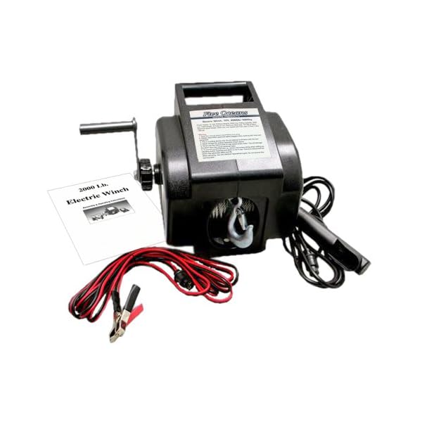Electric-Marine-Trailer-Recovery-Winch-Atvboattruck-2000-Lb-12v-Five-Oceans