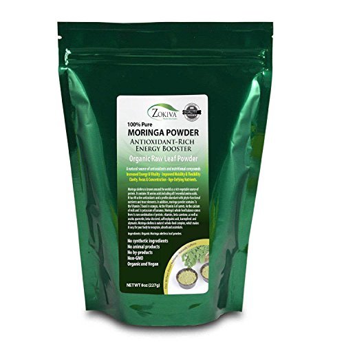 Moringa Oleifera Leaf Powder - Organic - 100% Pure - 8oz Resealable Pouch Moringa Oleifera Leaf Powder - Organic - 100% Pure - 8oz Resealable Pouch