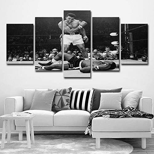 OJKYK Wall Art Painting Boxing Prints On Canvas The Picture Landscape Pictures for Home Modern Decoration Print Decor for Living Room,B,25x38x225x50x225x63x1