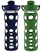 2-Pack Lifefactory 16-Ounce Flip Cap Beverage Bottles (Midnight and Grass)