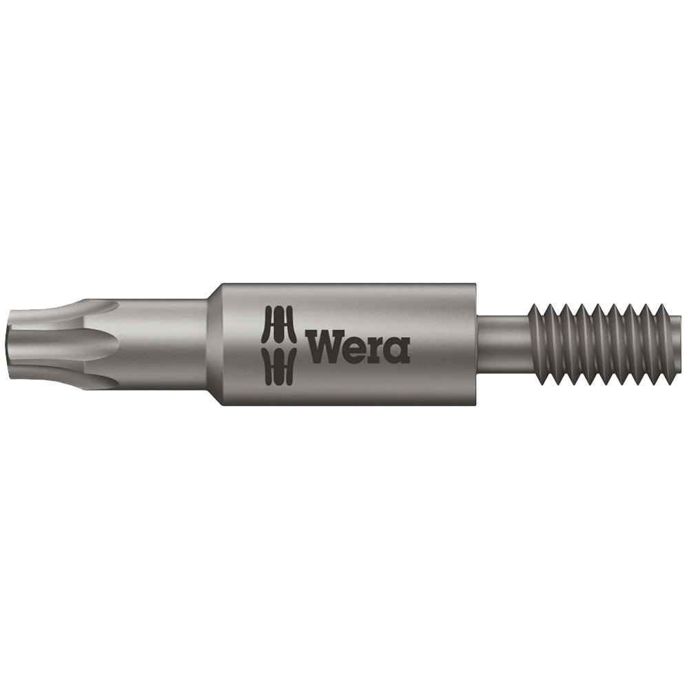 Wera 05064140001 8 x 33 mm 867/11 M 4xTX Bits for TORX Threaded - Silver