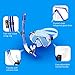 OMorc Diving Snorkel Set - 180 Degree Panoramic Wider View Diving Mask and Dry Top Snorkel, Anti-Fog and No-Leaking Scuba Mask, Snorkel with Food-Grade Silicone Mouthpiece