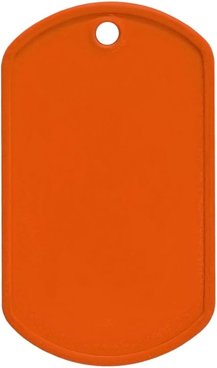 orange dog tag