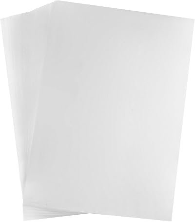 QWORK 50 Pcs A4 Inkjet Transparency Film Waterproof Clear OHP Sheets 11x8 in