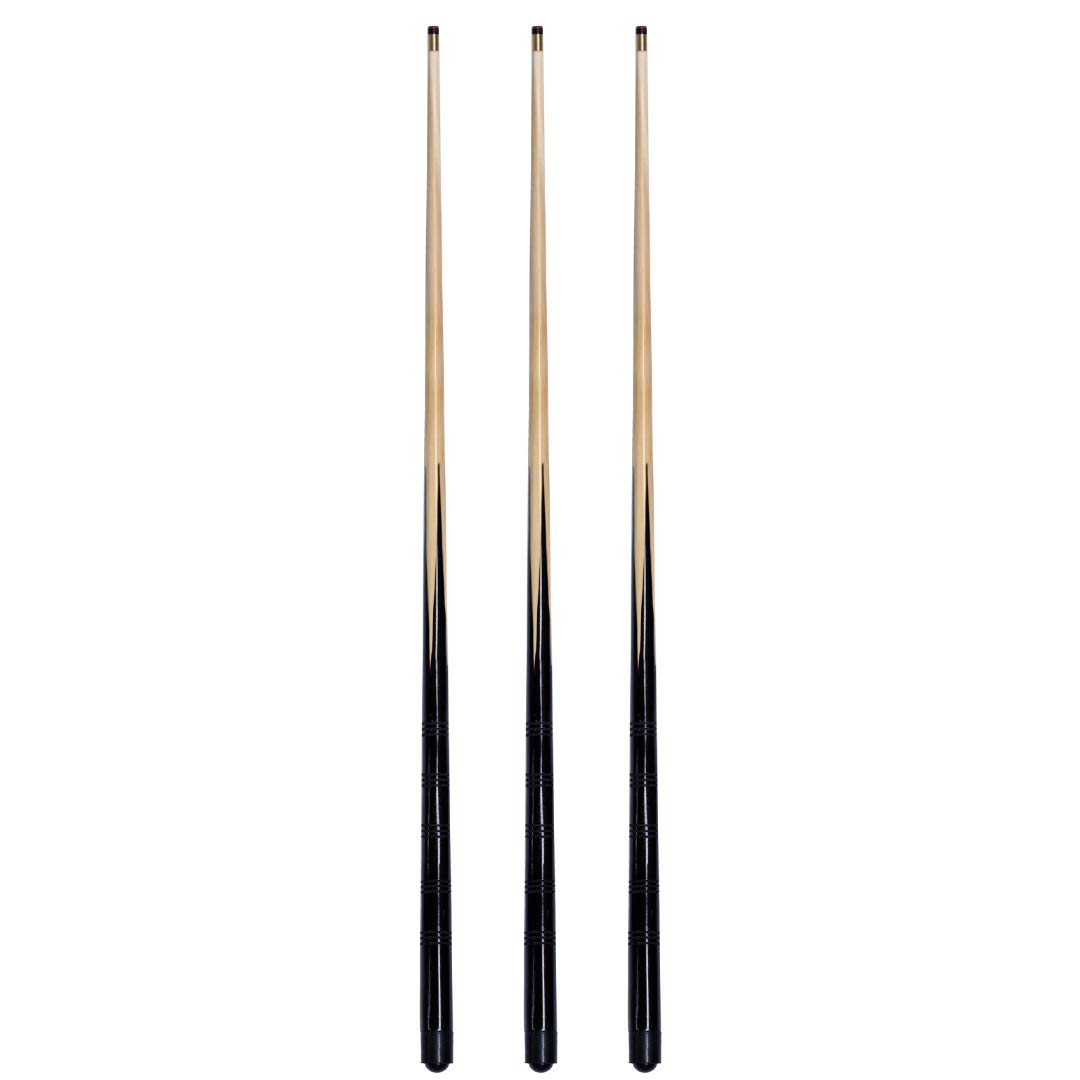 3 trade 4ft ,48 inches pool snooker cues, 10mm screw on tips