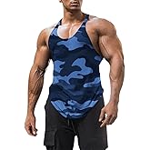 Men's Cotton Workout Tank Tops Dry Fit Gym Bodybuilding Training Fitness Sleeveless Muscle T Shirts