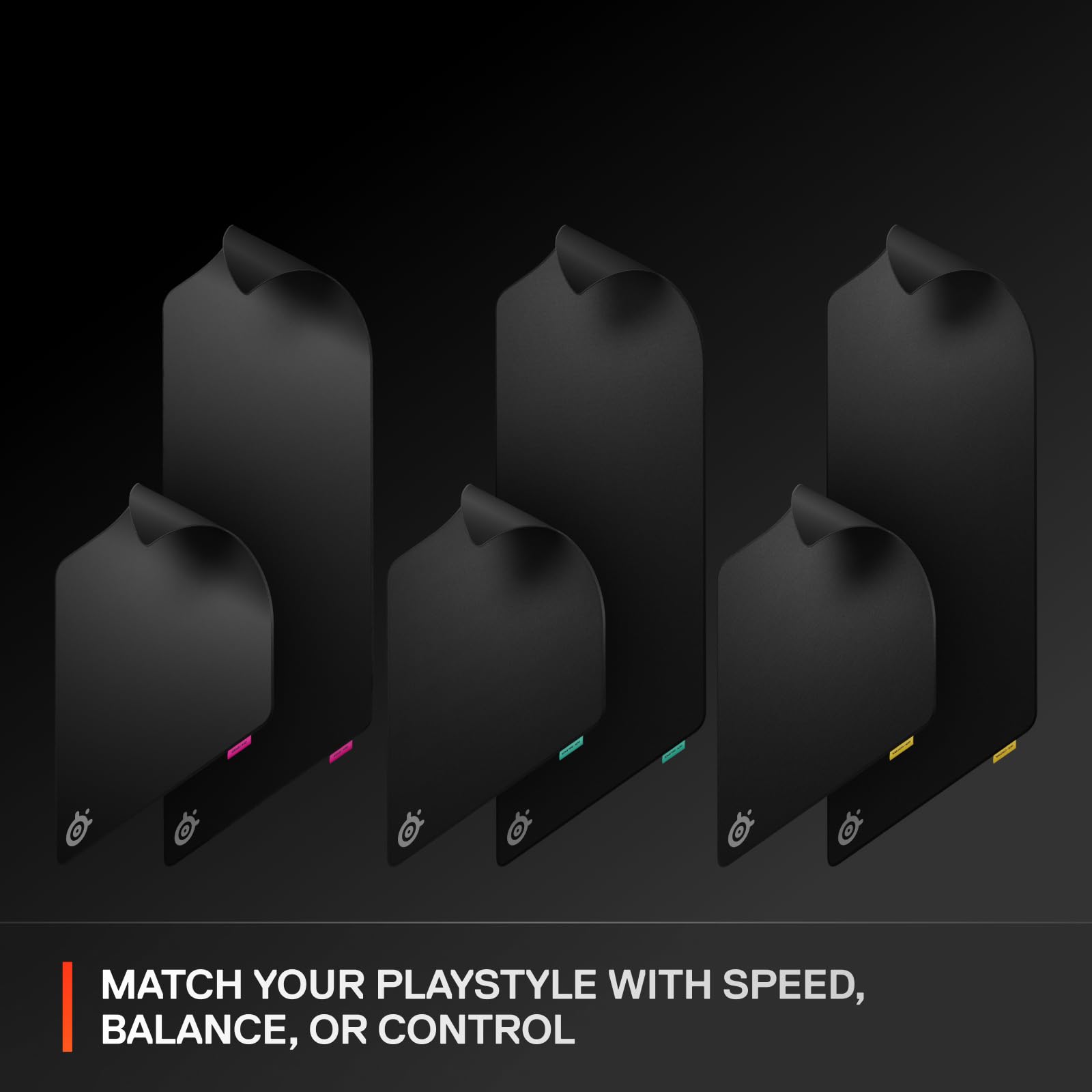SteelSeries QcK XL Performance Control Gaming Mousepad — Extra Density for a Smooth Glide — Low-Profile Edge Stitching — Non-Slip Neoprene Rubber Base — 15.75 x 34.43 inch — FPS, MOBAs, RTS, MMO