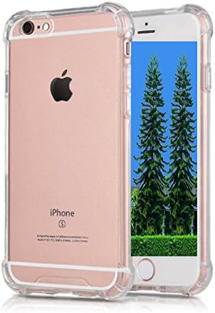 Aooyu Armor Ultra-thin Fashion iphone 6/6s Hard Shell [Crystal Clear] Hard Plastic Back Plate and Soft TPU Air bag Shock Absorption Nude Phone Case, New 4.7-Inch Apple Protective Case(iphone 6/6s)