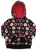 Paul Frank Girls' Hearts and Bow Fleece Hoodie