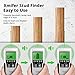 Stud Finder Sensor Wall Scanner - 5 in 1 Electronic Stud Sensor Locator Wood Beam Joist Finders Wall Detector Edge Center Finding with LCD Display for Wood Live AC Wire Metal Studs Detection