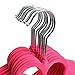 LUXEHOME Non-Slip ABS Environmental Flocking Velvet Hangers,Love Shape,Space Saving, Perfect for Kids/Adult Clothes,Set of 10 (Pink)