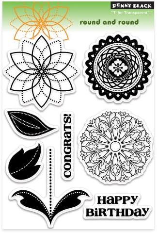 Penny Black 30-112 Round and Round Clear Stamp