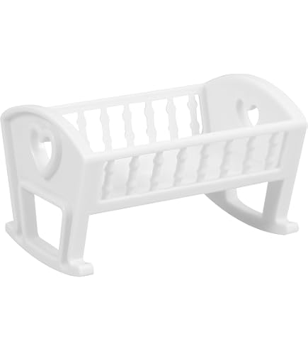 Melody Jane Dollhouse Miniature Baby White Wooden Playpen - 1:12 Scale Nursery Furniture - View #7