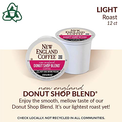 New England Coffee New England Donut Shop Blend Light Roast KCup Pods