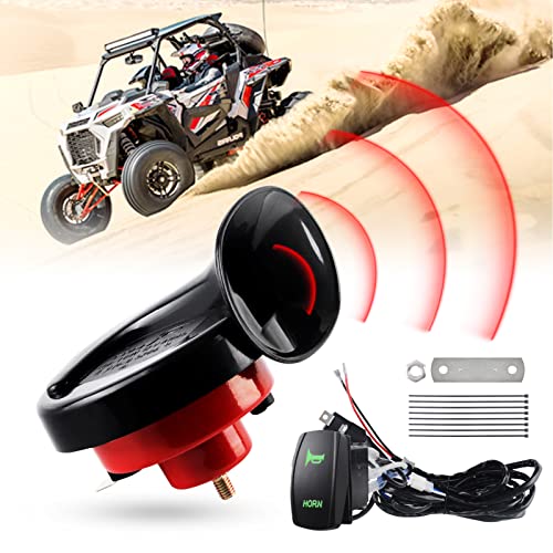 RZR Horn Kit UTV Horn with Button Rocker Switch LED
