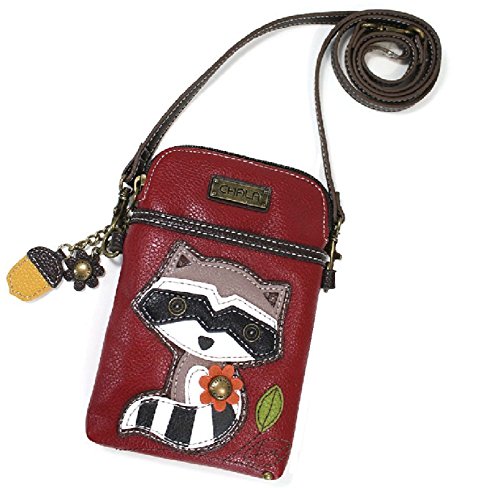 Charming Chala Friendly Raccoon Cell Phone Purse Mini Crossbody Bag