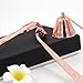 DANGSHAN 3 in 1 Candle Accessory Set - Candle Wick Trimmer, Candle Wick Cutter, Candle Snuffer Extinguisher, Candle Wick Dipper with Gift Package for Candle Lovers (Rose Gold)