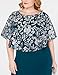 Jhichic Women's Plus Size Embroidered Capelet Maxi Dress Mesh Lace Evening Gown Elegant