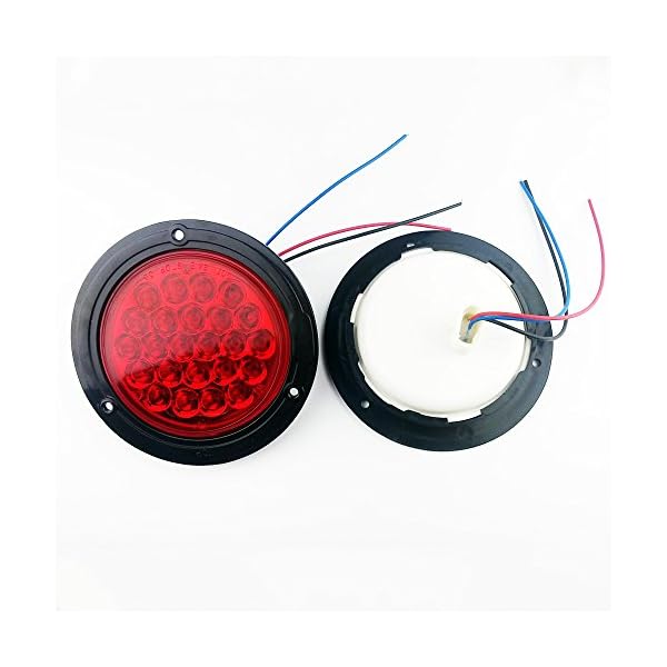 BAYM-4-12V-Round-Red-24-LED-Reverse-Backup-Running-LightChrome-Wire-For-Jeep-UTE-UTV-RV-Truck-Truck-Trailer-light-Pack-of-2-pcs BAYM-4-12V-Round-Red-24-LED-Reverse-Backup-Running-LightChrome-Wire-For-Jeep-UTE-UTV-RV-Truck-Truck-Trailer-light-Pack-of-2-pcs