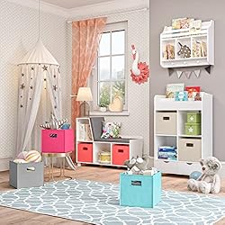 RiverRidge® 2 Pc Folding Storage Bin Set - Coral