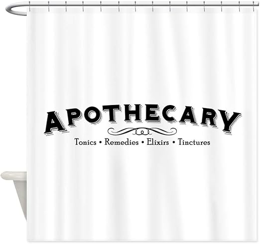 Amazon Com Cafepress Apothecary Decorative Fabric Shower Curtain