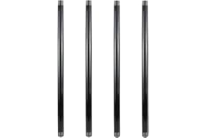 GeilSpace 1" × 36" Heavy Duty Pre-Cut Grey Metal Pipe, Industrial Steel Fits Standard One Inch Threaded Pipes and Fittings - Vintage DIY Industrial Furniture (1" x 36", Grey)