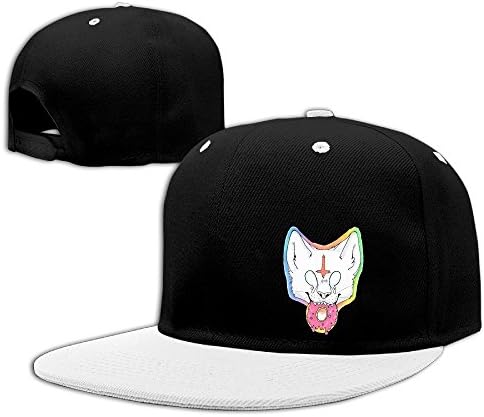 Youth REBORN Odd Future Wolf Logo Plain Adjustable Snapback Hats Caps White