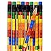 Gift Boutique 48 Colorful Building Block Brick Pencils Kids Birthday Goody Bag Bulk Filler Party Favor Supplies with Color Erasers