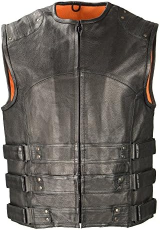 Biker Access-Men's Updated SWAT Style Biker Vest-BLACK-3X