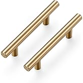 Ravinte 30 Pack 5 Inch Cabinet Pulls Champagne Bronze Stainless Steel Kitchen Drawer Pulls Cabinet Handles 5 InchLength, 3 In