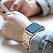 Apple Watch Band 38mm, Biaoge Stainless Steel Classic Metal Watch Strap Replacement for Apple Watch Series 3 Series 2 Series 1 (38mm Champagne Gold)