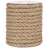 Tenn Well 12mm Jute Rope, 33 Feet Heavy Duty and