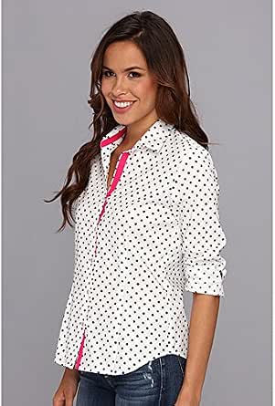 anne klein no iron white blouse