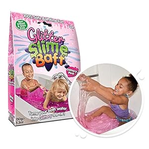 Glitter Slime Baff Pink from Zimpli Kids, 1 Bath or 4 Play Uses, Magically turns water into gooey, glittery slime…