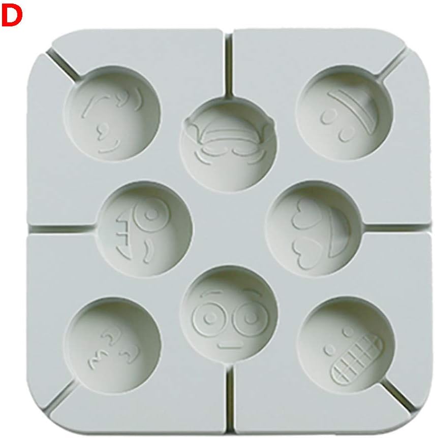 FORESTIME New Capacity Round Chocolate Hard Candy Silicone Lollipop Molds Sugar Craft Cake Mold Baking for Halloween Christmas Parties