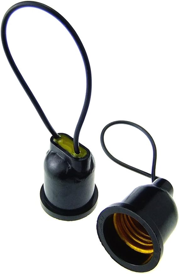 2 x 6A 250V E27 Screw Ceiling Pendant Lamp Holder Socket Base