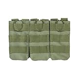 NcSTAR VISM by AR Triple Mag Pouch, Green (CVAR3MP2928G)