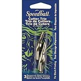 Speedball Lino Cutter Blades 3/Pkg-Small V, Large V, Small U Gouge