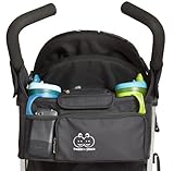 Stroller Organizer - Stylish, High Quality, Functional and Very Highly Rated. Keep Your Accessories Safe and Secure. Fits Most Strollers. Waterproof & Leakproof. Fully Guaranteed