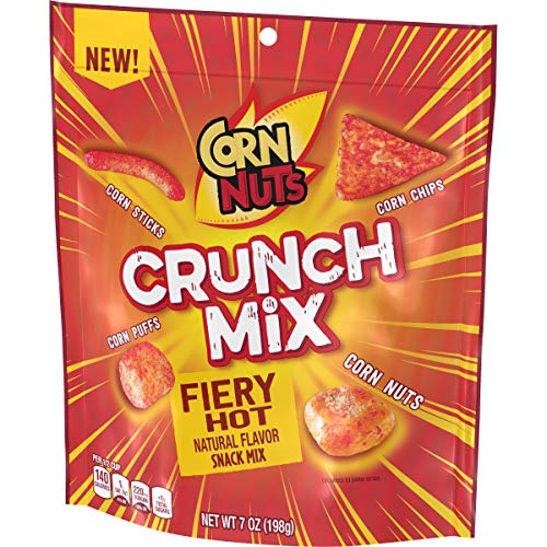 CORN NUTS CRUNCH MIX FIERY HOT SNACK MIX, 7 OZ BAG