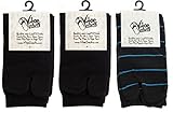 3 Pairs Combo Packs - V-Toe Flip Flop Tabi Socks