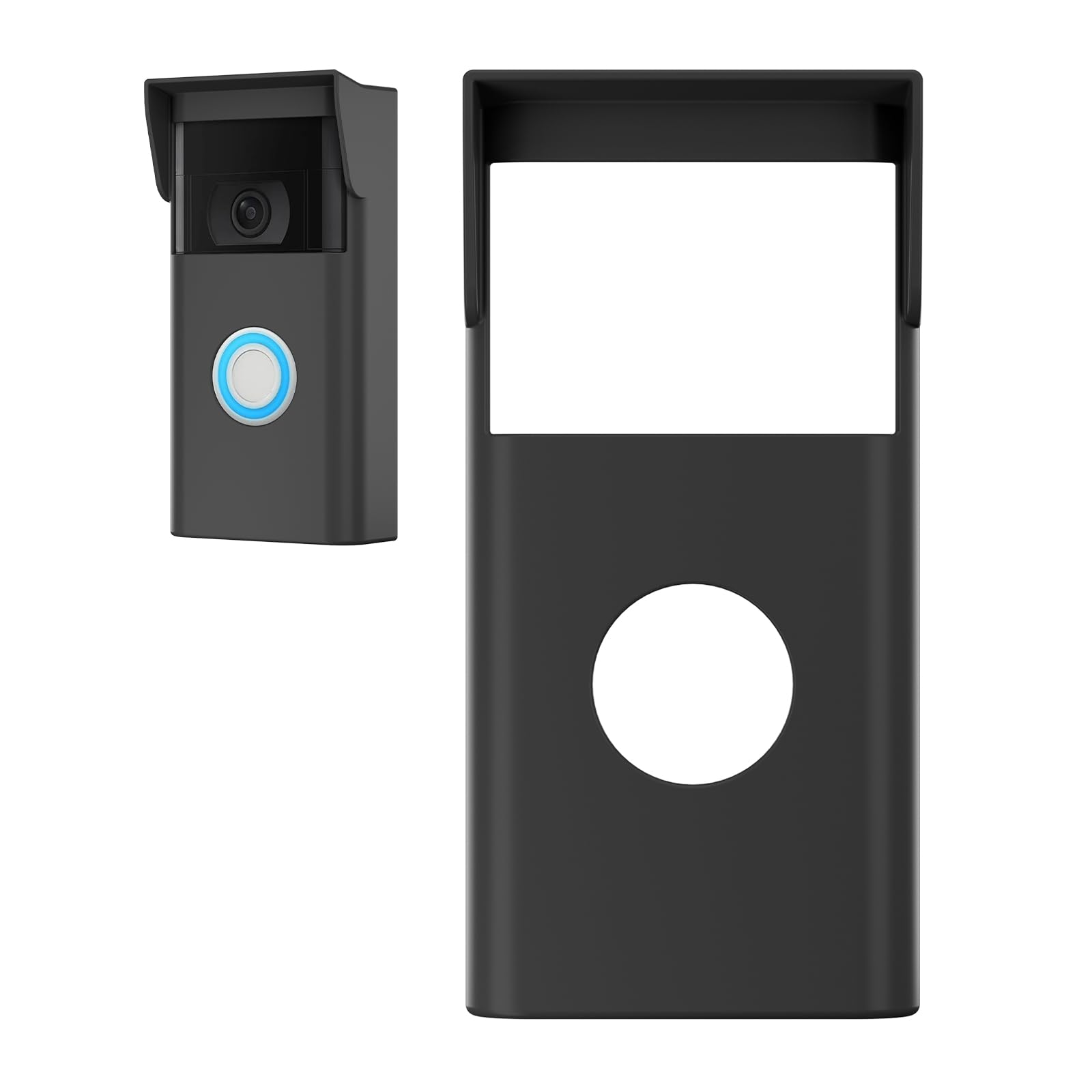 Photo 1 of Silicone Cover for Ring Video Doorbell 2nd Gen & Battery Doorbell Plus – Weatherproof, UV/Rain Resistant, Durable Protection Cover