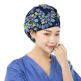EINSKEY Adjustable Surgical Scrub Cap Medical Doctor Bouffant Hat with Sweatband Scrub Hat for Women/Men