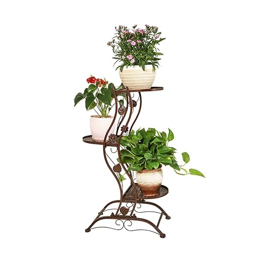 Jardinería Puesto De Flores Hierro Forjado De Múltiples Capas ...