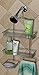 Deluxe Functional Extra Small Steel 3 Tier Hanging Shower Caddy Bathroom Storage Rack Shelf